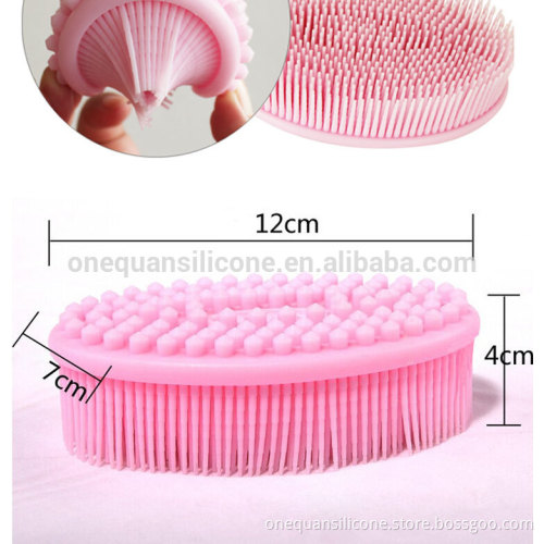 Eco friendly rubber silicone washing body brush